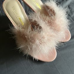 Pink Furry Heels