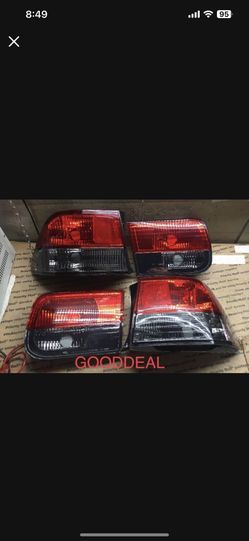 #OT104 96-00 Honda Civic 2DR Coupe Red Tail Light Set