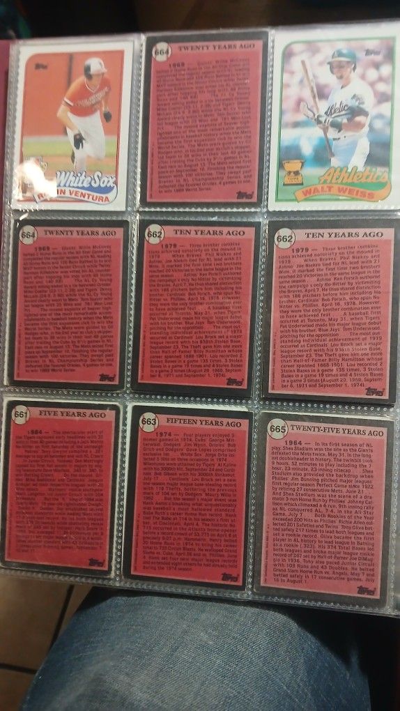 1989 Tops Baseball Whole Set