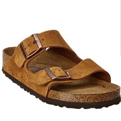 Birkenstock Women's Arizona Soft Footbed Suede Leather Sandal