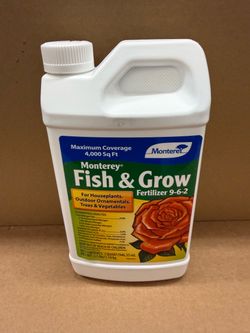 Monterey —  1 quarter 4000 sq. ft. Fish and Grow Organic Liquid Plant Fertilizer 9-6-2