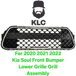 For 2020 2021 2022 Kia Soul Front Bumper Lower Grille Grill Assembly