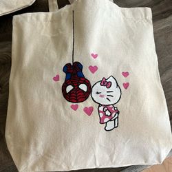 Hand Painted Tote Bag