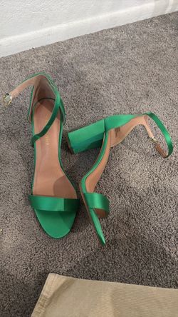 Green heels 9.5 women