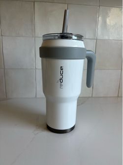 REDUCE,  40 oz Cold 1 Vacuum Insulated Stainless Tumbler Mug, White