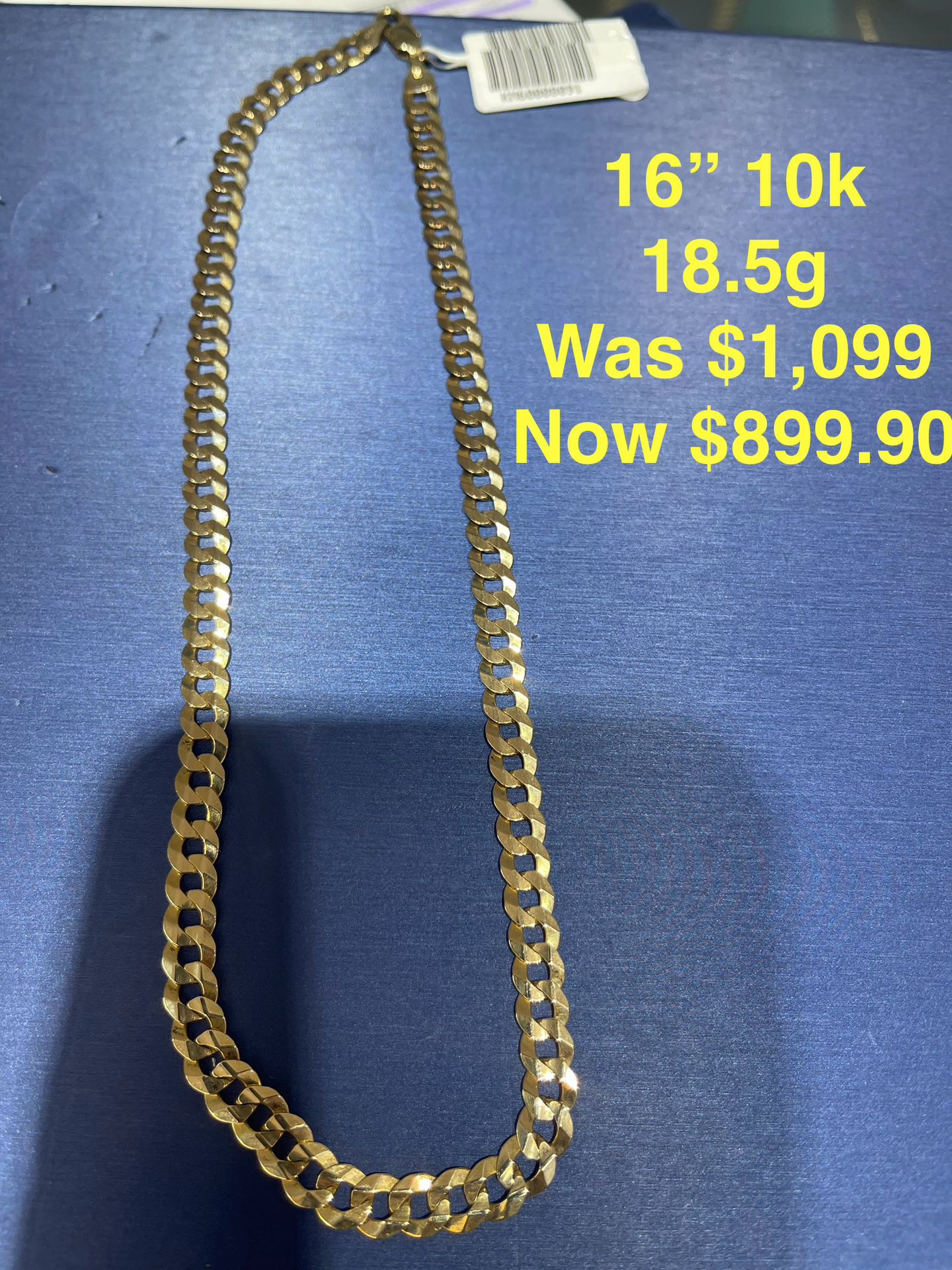 Gold Cuban Link Chain10k