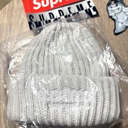 Supreme Classic Logo Chunky Ribbed Beanie