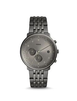Fossil Chase Timer Mens Gray Quartz Dial Watch - FS5490