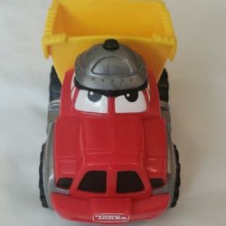Tonka Red and Yellow Cartoon-Face "Chuck" Dump Truck Toy
