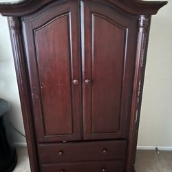 Armoire And Dresser Bedroom Set  W NightStand 
