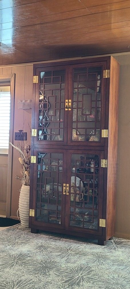 Vintage Chinoiser Display Cabinet
