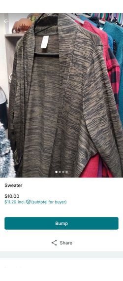 Long brown sweater