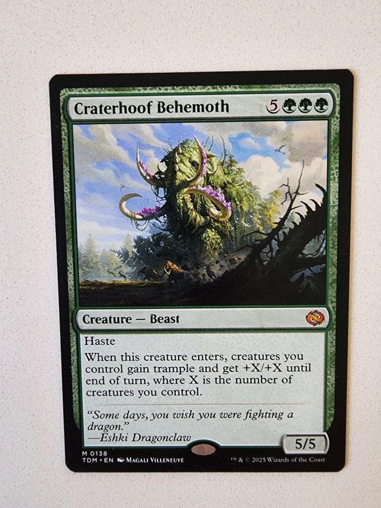 MTG Craterhoof Behemoth 0138