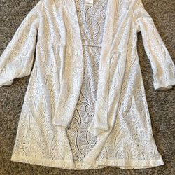 Women’s White Cover Up Size Small