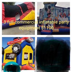 3 Inflatable Bounce Houses Good Shape Pick Up In Loomis California 