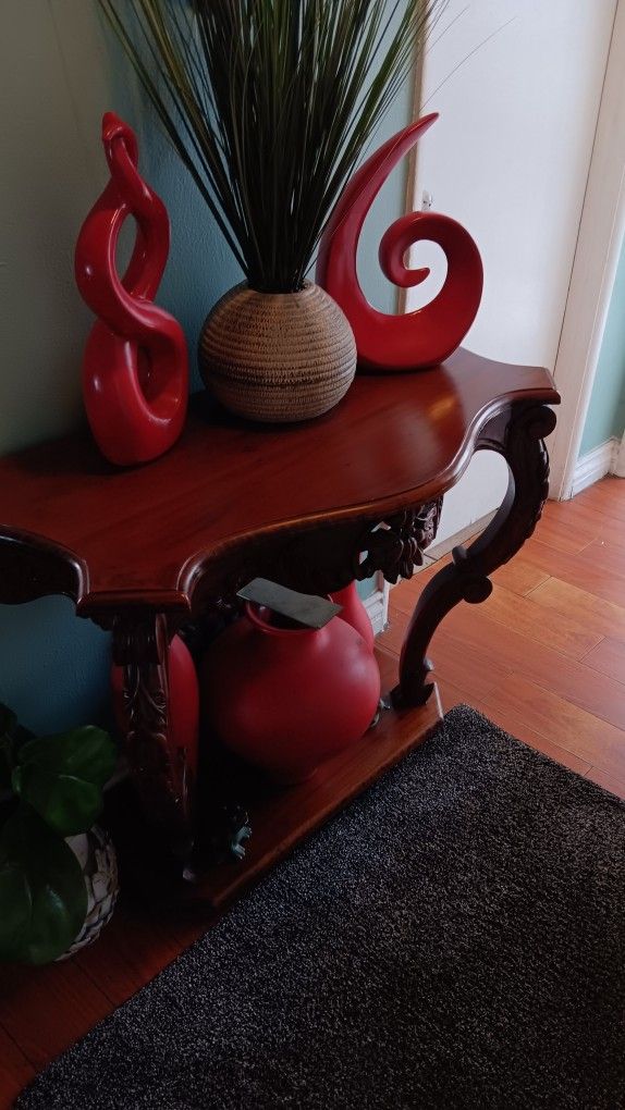 mesa de entrada pura madera