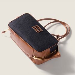 Miu's new canvas briefcase