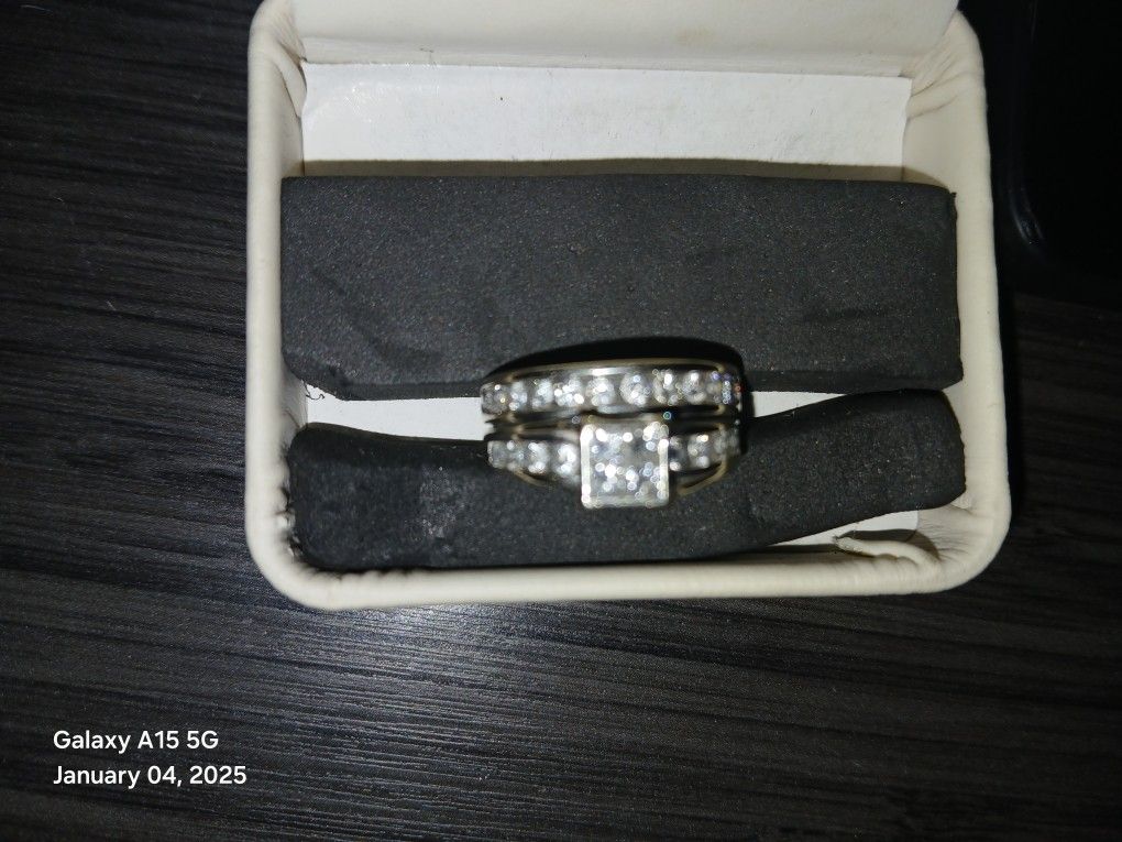 Wedding Ring Set.. 2.35 Ct.  WEIGHT WHITE GOLD