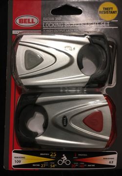 Bell Radian 350 locking bicycle front & back light set