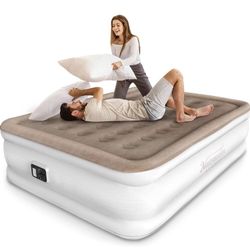 Queen Inflatable Air Mattress With Built In Air Pump