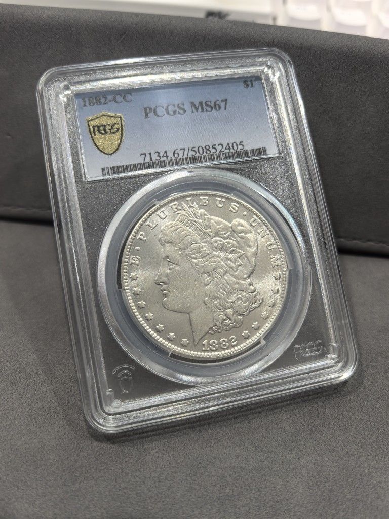 1882-CC Morgan Silver Dollar PCGS MS67