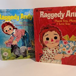 1974 Raggedy Ann & Raggedy Andy Golden Books 