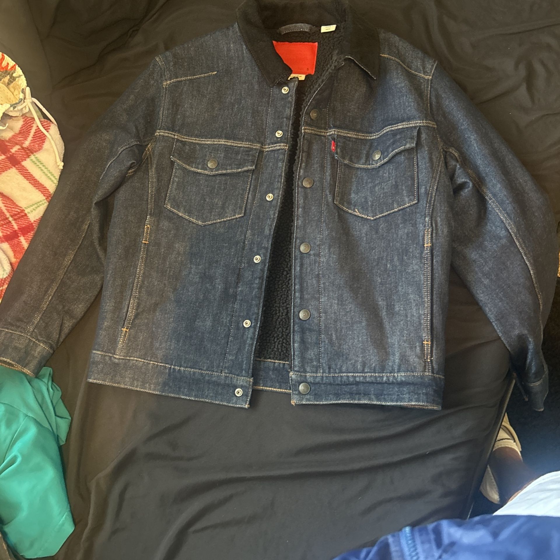 Levi’s Denim Sherpa Jacket Men Sz S