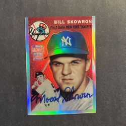 2001 Topps Archives Bill "Moose" Skowron signed.Negotiable 