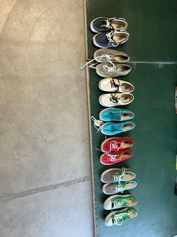 Vans Assortment And Green Converse Size 13