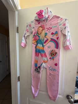 JoJo Siwa Girls Hooded One-Piece Pajamas