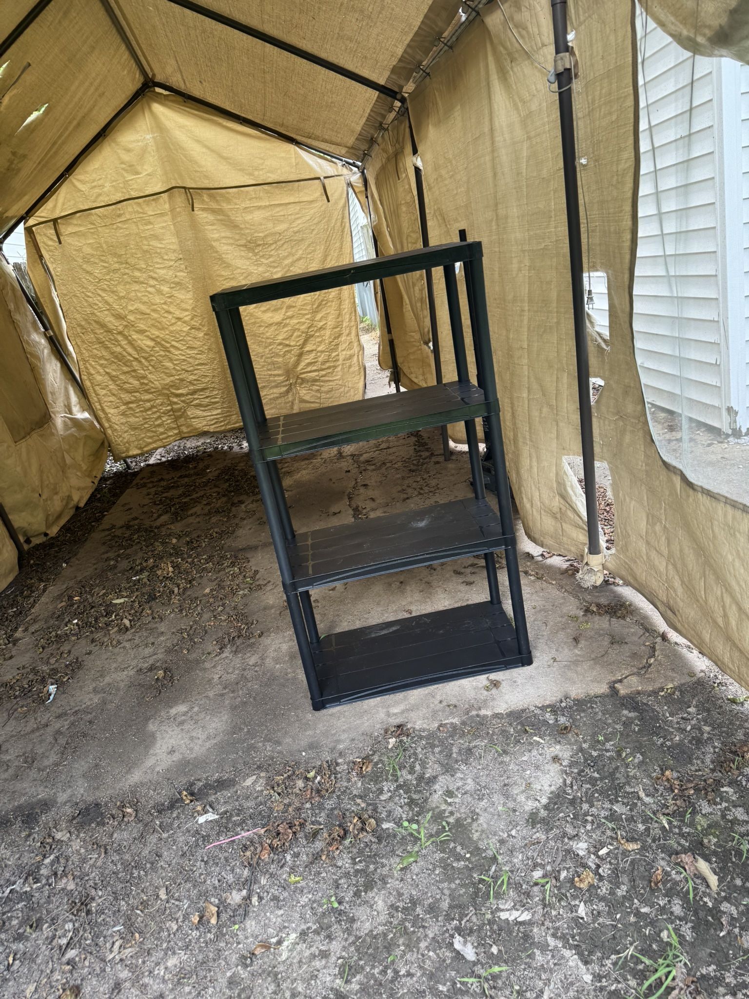 Black Plastic Shelf