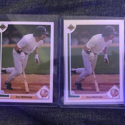 1991 Upper Deck Don Mattingly Baseball Card 