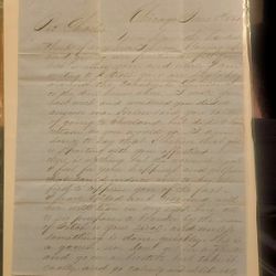 1851 Chicago Letter Re: Great Romance Gossip! (Transcribed)