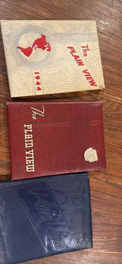 Vintage Plainview Bulldogs Yearbooks – 1944, 1945, 1948