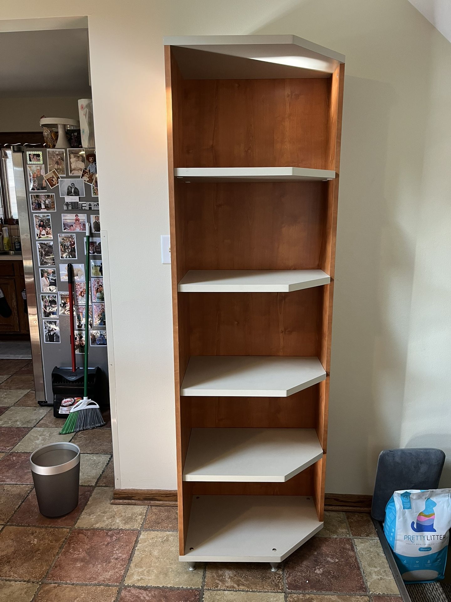 Solid Wood Corner Shelving unit