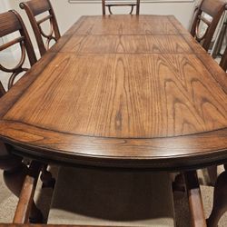 Formal Dining Table And hutch 