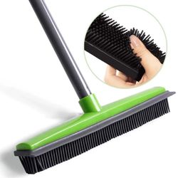 Silicone bristle broom (great for pet fur)