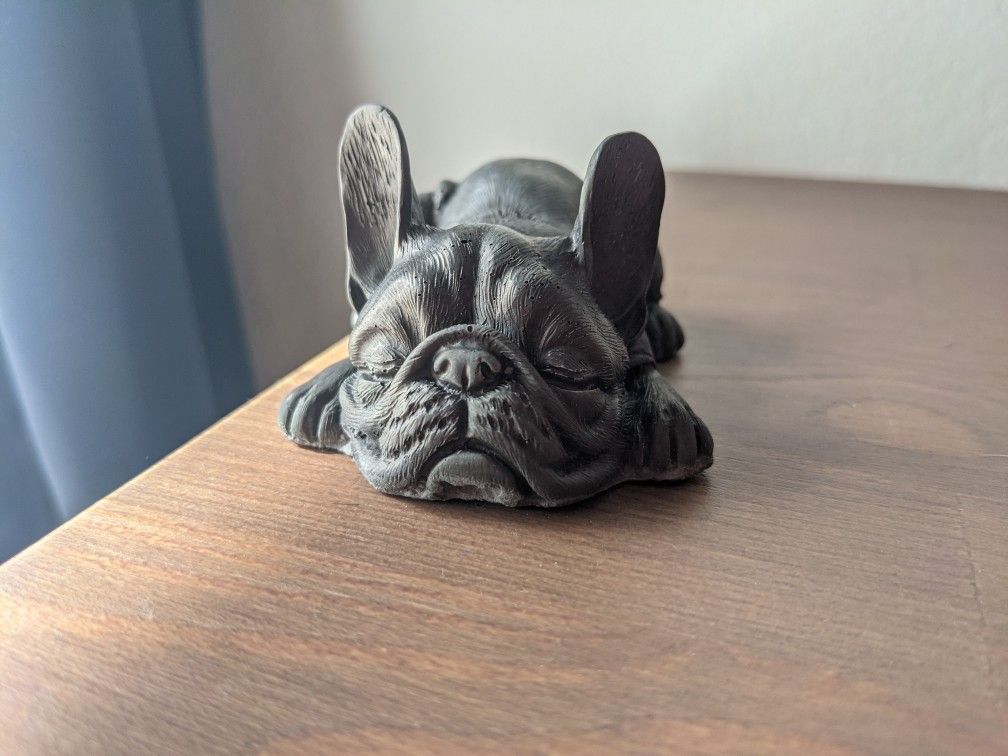 French Bulldog Figurine - Bronze Style
