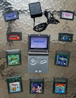 Game Boy Advance SP System Silver with Charger For Sale Nintendo