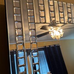 Crystal Full Length Mirror with Stand 63×21”