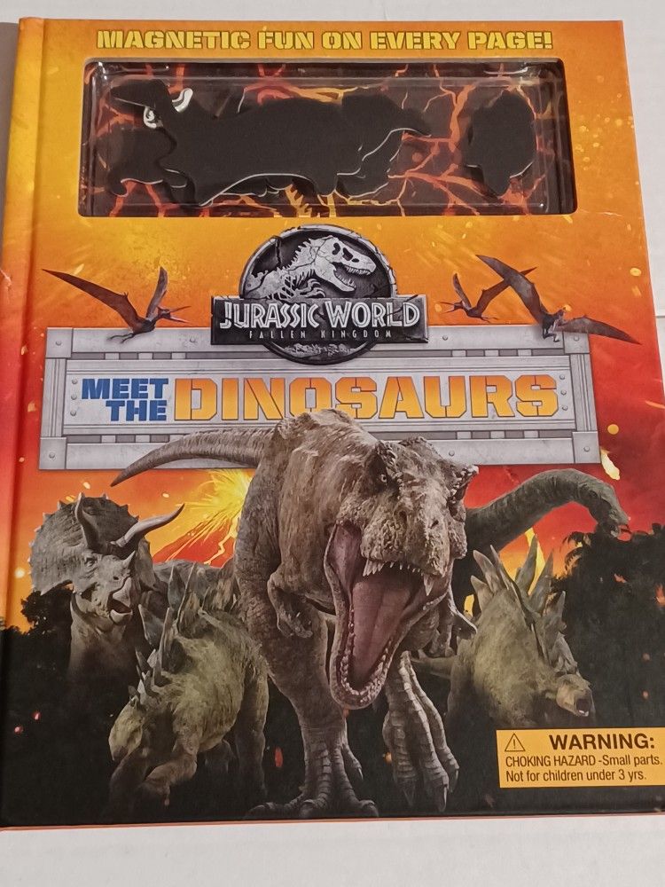 Jurassic World Fallen Kingdom Magnetic Hardcover Meet The Dinosaurs Book