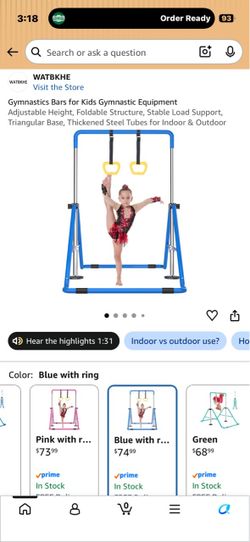 Gymnastics Bar for kids