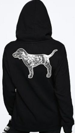 New pink bling pull over sweater lg