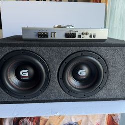 Insane Bass Setup 2 8"Genius Audio N2 1,000w subs in ported box & 600w amp