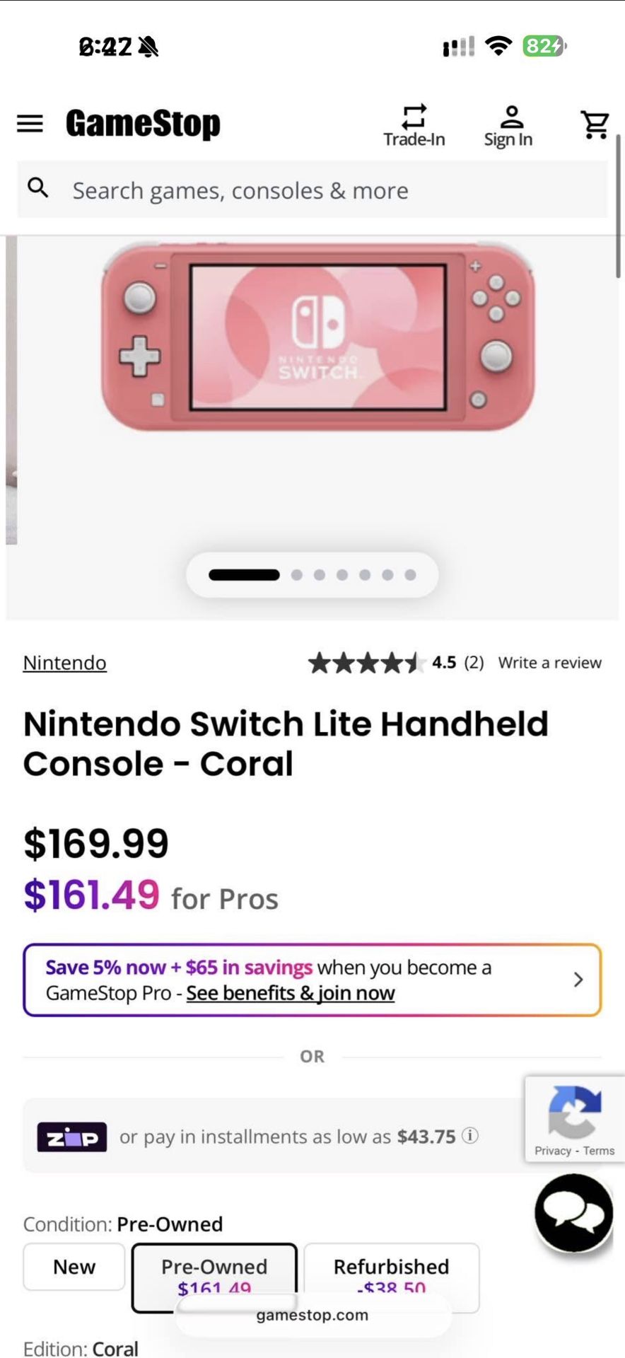 PINK SWITCH LITE