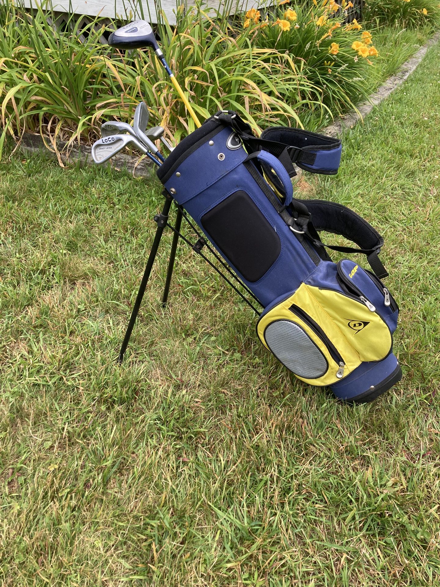 (2) Kids Golf Clubs And Toddler Golf Bag
