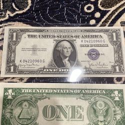 Silver Note’s 1 Dollar Blue Seal Consecutive #