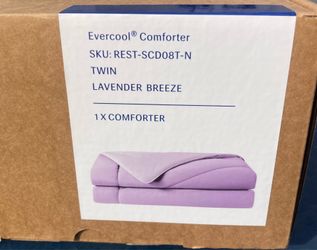 REST® Evercool® Cooling Comforter Blanket for Hot Sleepers, Twin/Twin XL All-season bedding to keep cool, reversible cool-to-touch fabric for night sw