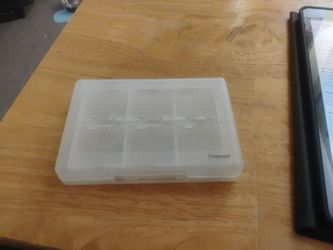 INSTEN 24 Game Cartridge Holder Nintendo 3DS,DS Clear White Game Case Used