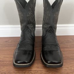 Mens Ariat Sport Wide Square Toe Western Boot Size 8D